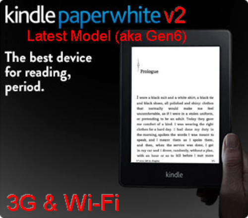 ALL-NEW Kindle PaperWhite 3G - v2 (High Resolution, High Contrast, Next-Gen Light)