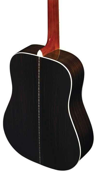 Deluxe dreadnought acoustic guitar featuring the rich warmth of rosewood back and sides.