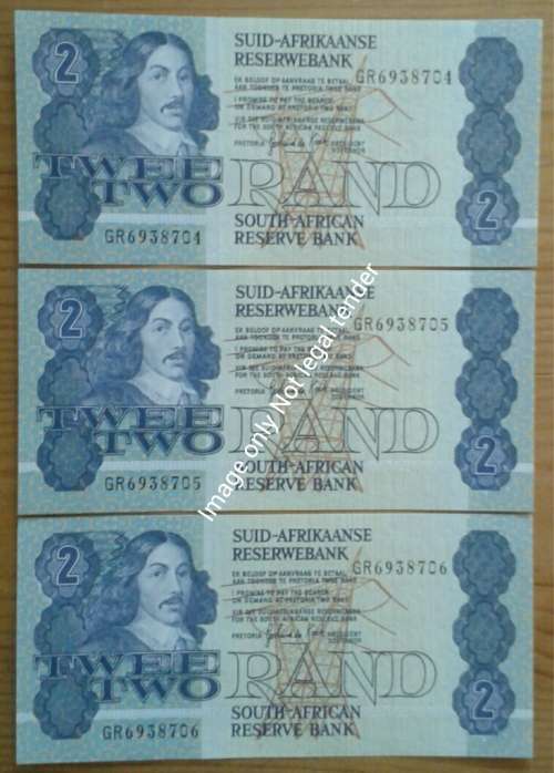x3 UNC GPC de Kock R2 notes (Serials follow) @ R1 start