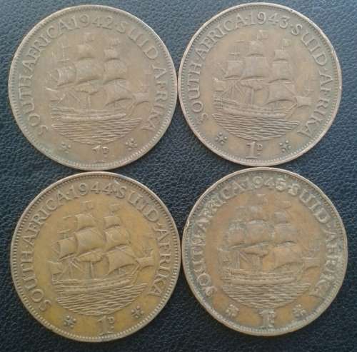 Lot of x10 union WW2 period coins (1939-1945)