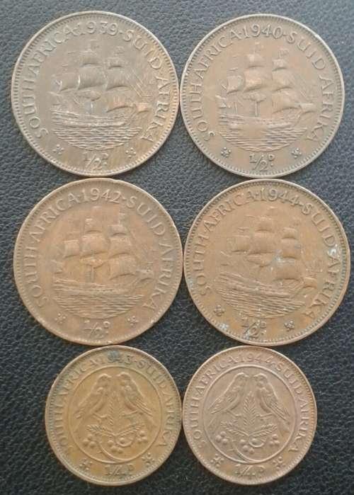 Lot of x10 union WW2 period coins (1939-1945)