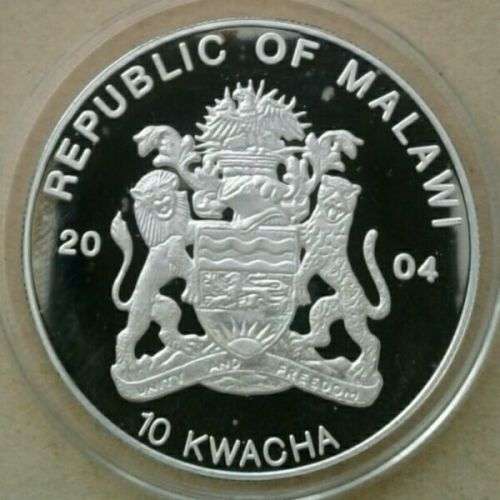2004 Malawi Endangered Wildlife proof 10 Kwacha (Impala)