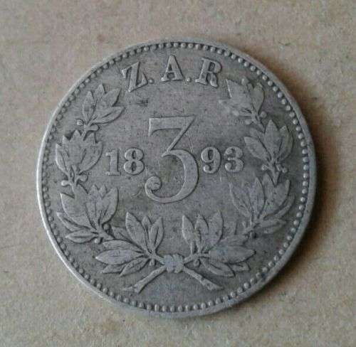 1893 ZAR Kruger silver threepence