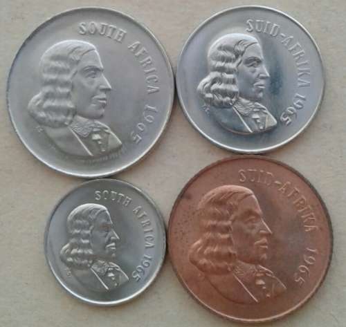 Set of x4 proof 1965 coins (20c-2c)