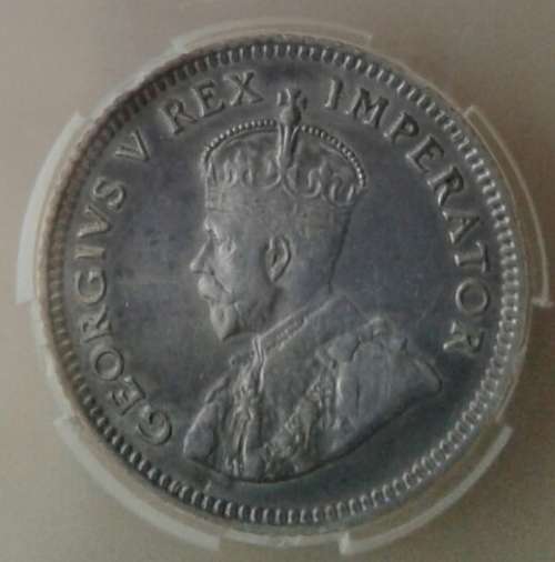 High grade 1923 union silver sixpence SANGS AU53 (1st issue)