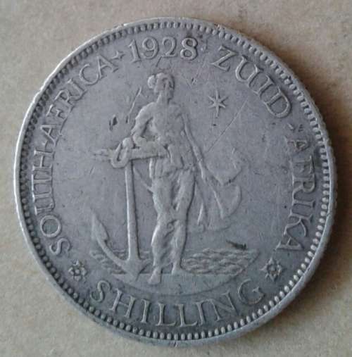 Scarcer 1928 union silver shilling