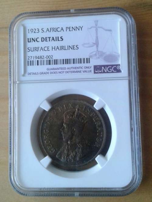 Scarcer 1923 union Penny NGC Uncirculated Details (Surface Hairlines)