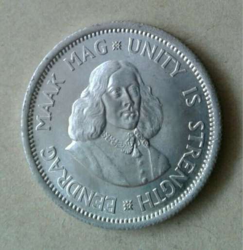 Brilliant uncirculated 1963 van Riebeeck silver 10c
