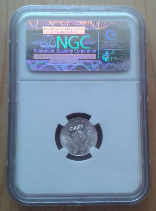 Lustrous 1943 union silver tickey NGC graded MS62 (Mint State)