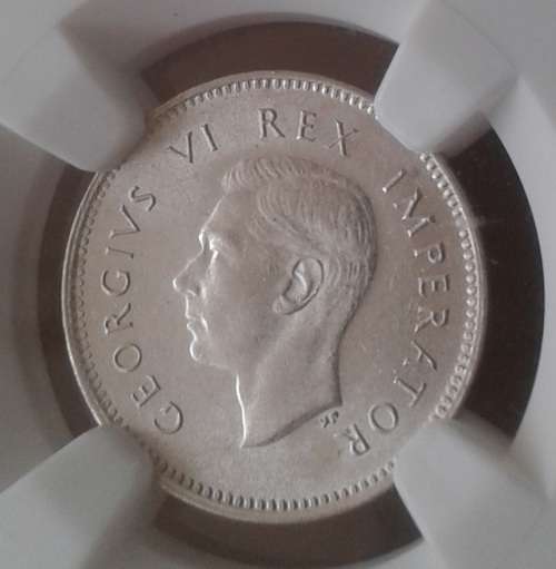 Lustrous 1943 union silver tickey NGC graded MS62 (Mint State)