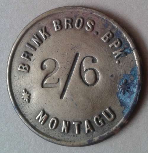 Set of 3 Brink Bros Montagu 1940's trade tokens