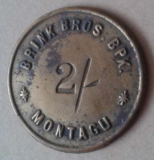 Set of 3 Brink Bros Montagu 1940's trade tokens