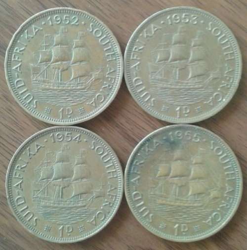 Lot of x17 union pennies (1941-1955)