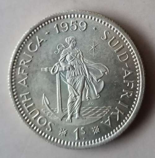 Nice 1959 union silver uncirculated shilling