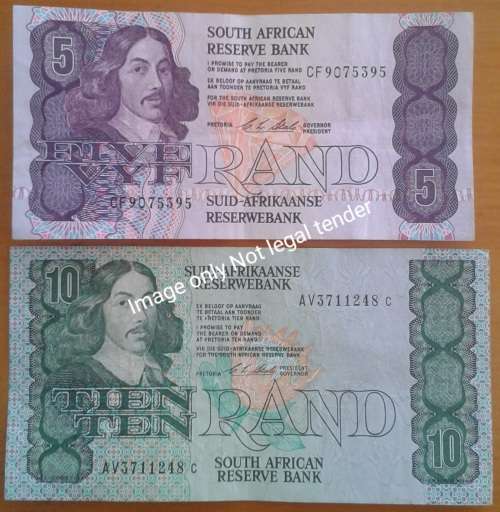 1990 R5 and R10 note set