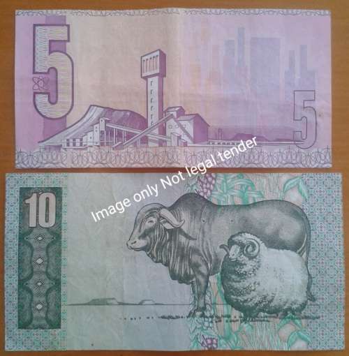 1990 R5 and R10 note set