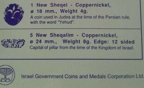 1992 Israel uncirculated set in case