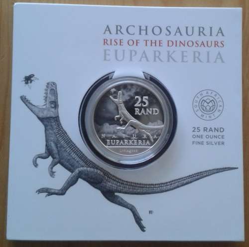 2019 Uncirculated 1oz silver R25 (Rise of the dinosaurs- Euparkeria)