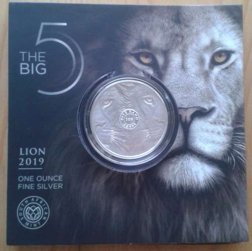 Nice 2019 Big 5 Series 1oz uncirculated silver R5 (Lion)