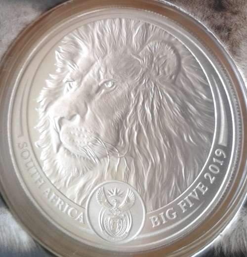 Nice 2019 Big 5 Series 1oz uncirculated silver R5 (Lion)