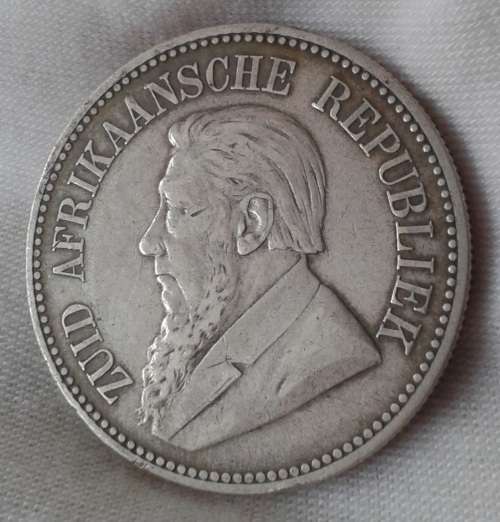 Nice 1894 ZAR Kruger silver 2 1/2 Shillings in VF+