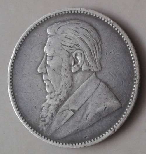 1894 ZAR Kruger silver shilling in VF+