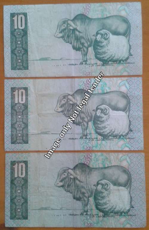 Set of 3 different governors R10 notes