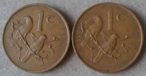 1968 Afrikaans/English 1c set