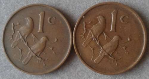 1966 Afrikaans/English 1c set