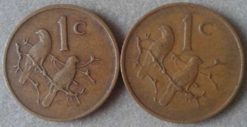 1969 Afrikaans/English 1c set