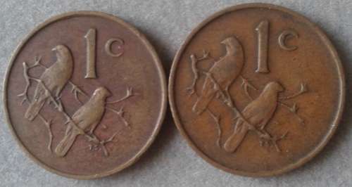 1967 Afrikaans/English 1c set