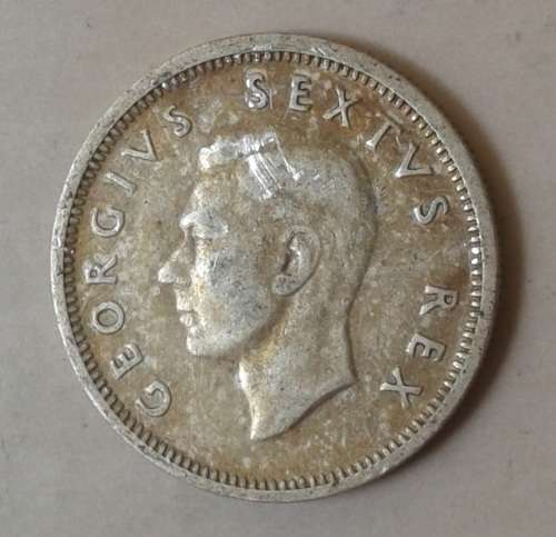 1948 Union silver sixpence.