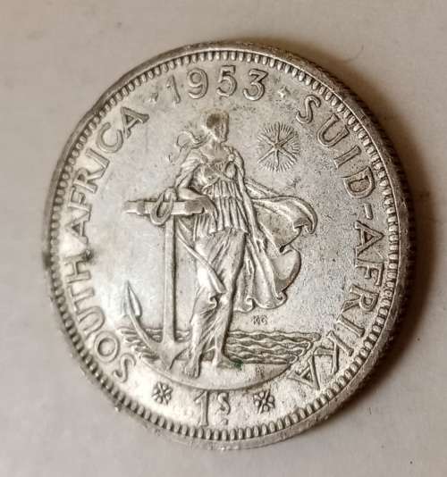 1953 Union silver shilling as per images