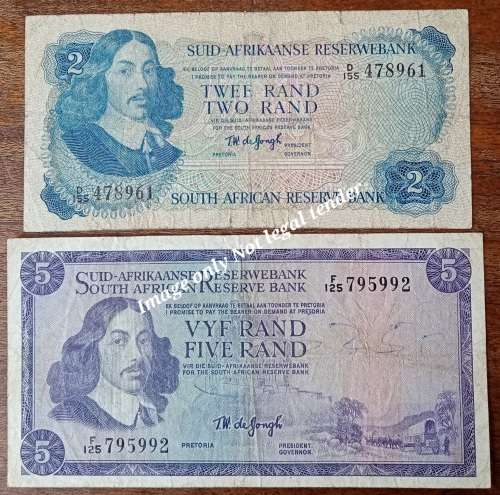 1970s R2/R5 note set as per images