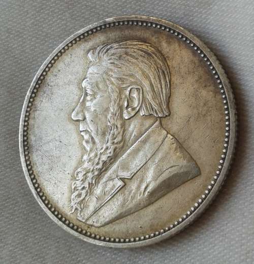 Nice 1897 ZAR Kruger silver 2 Shillings in XF