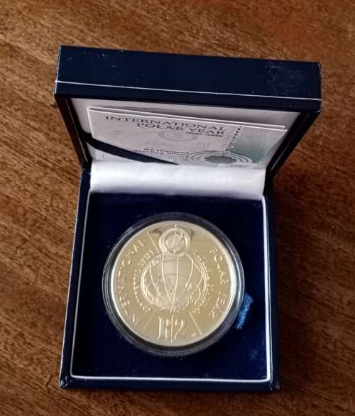 2007 International Polar year proof 1oz silver R2 in case with c.o.a