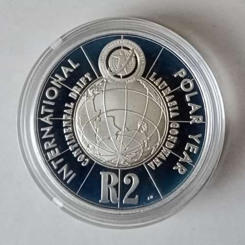 2007 International Polar year proof 1oz silver R2 in case with c.o.a