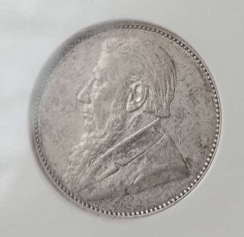 Nice 1897 ZAR Kruger silver shilling NGC XF40