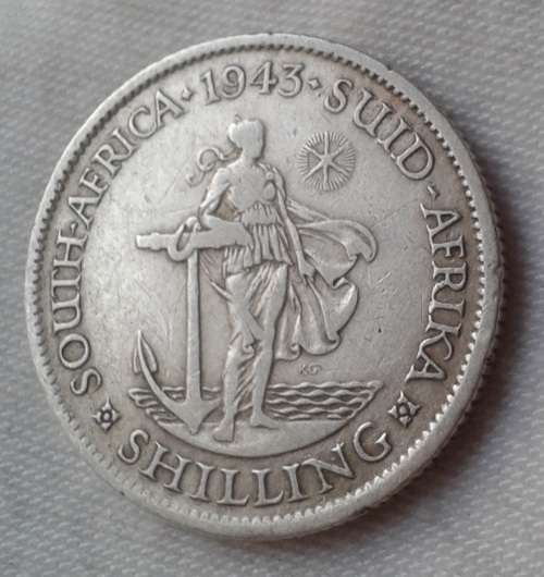 Nice 1943 union silver shilling