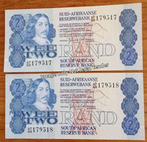 1981 Lot of 7 uncirculated notes in sequence