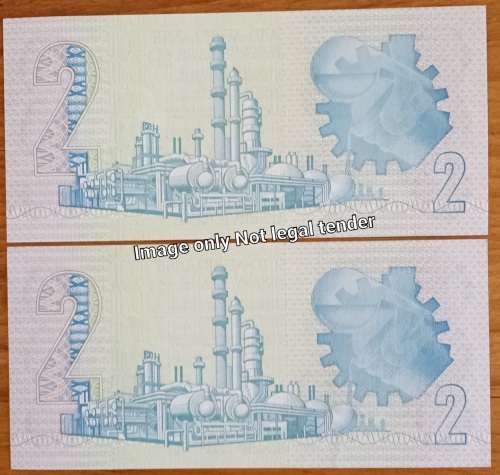 1981 Lot of 7 uncirculated notes in sequence