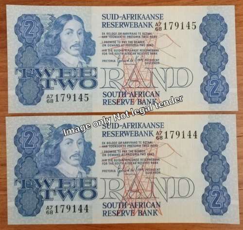 1981 Lot of 10 uncirculated notes in sequence