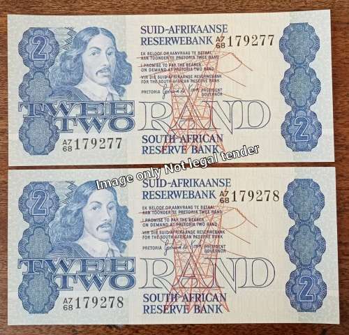 1981 Set of x10 uncirculated R2 notes in sequence