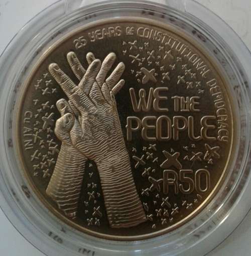 2019 Democracy uncirculated R50 coin