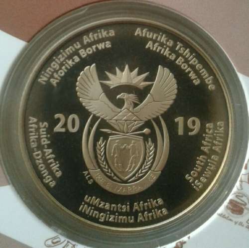 2019 Democracy uncirculated R50 coin
