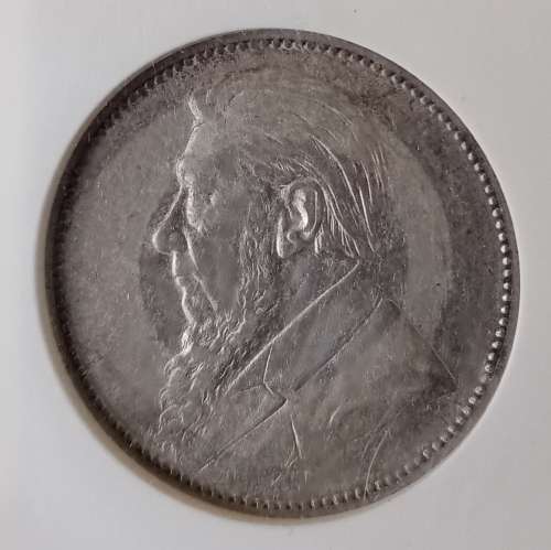 1895 ZAR Kruger silver shilling NGC XF40 (High cat value)