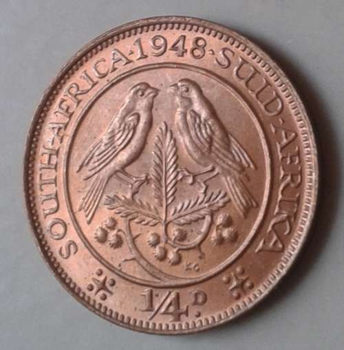 1948 Union 1/4 Penny in lustrous brilliant uncirculated condition