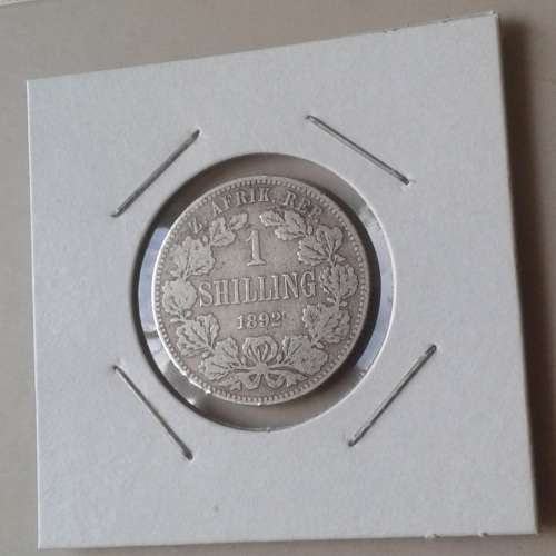 1892 ZAR Kruger silver shilling as per images