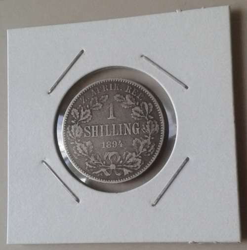 Very fine 1894 ZAR Kruger silver shilling