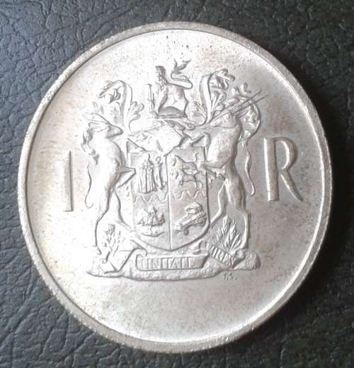 1969 Afrikaans/English lustrous uncirculated silver R1 set